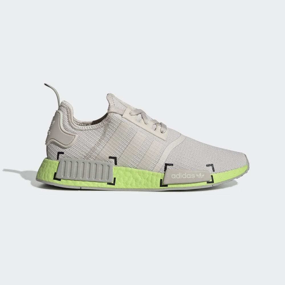 Adidas Men's NMD_R1 Originals Shoes Brown/Grey/Light Green Ireland FV3908